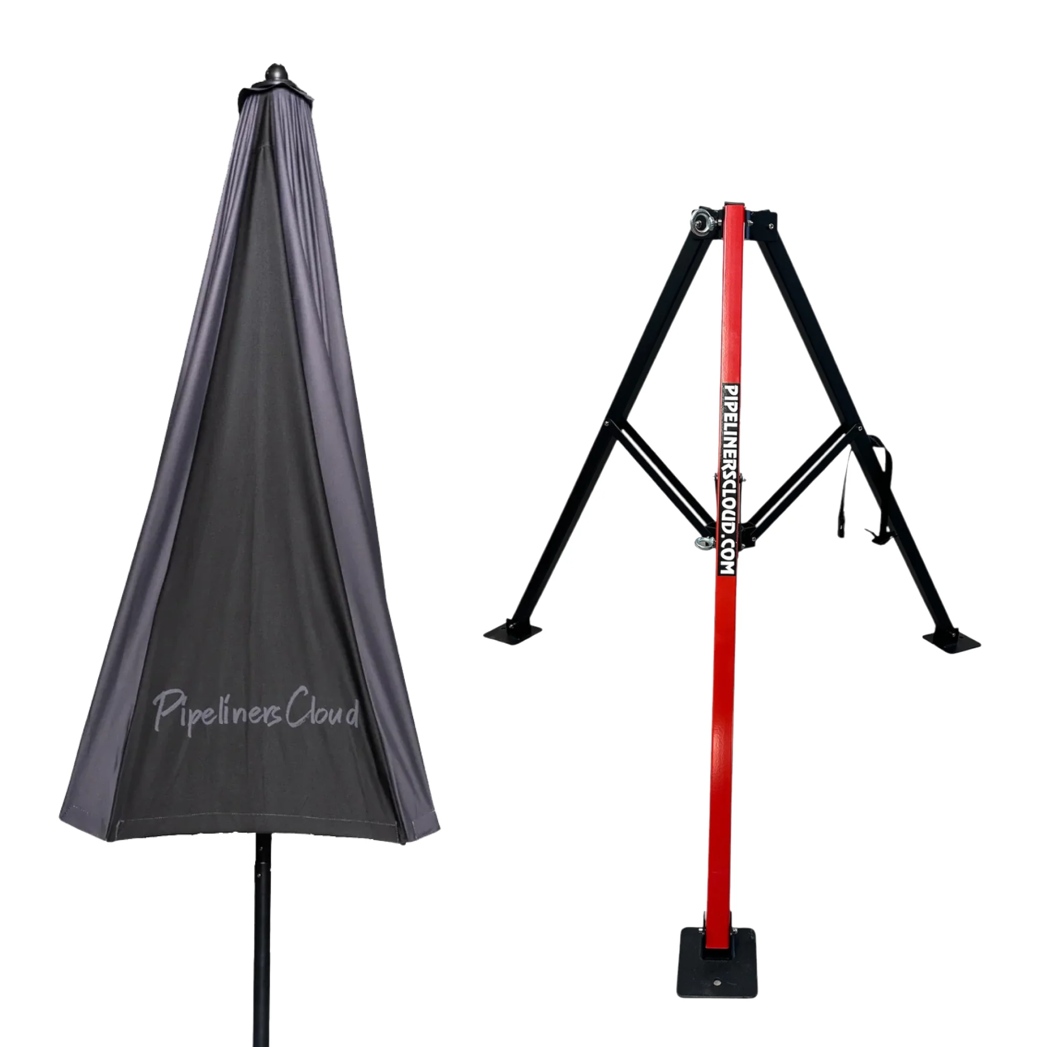 10' Umbrella & Tri-Pod Stand Set - Image 4