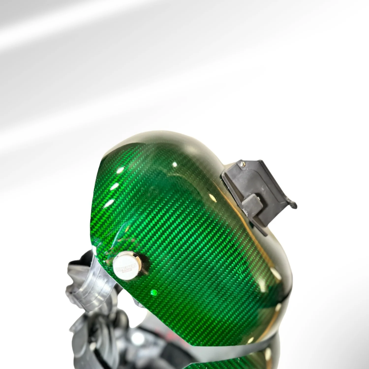 Trimmed Bottom Candy Carbon Fiber Welding Hood - Image 7