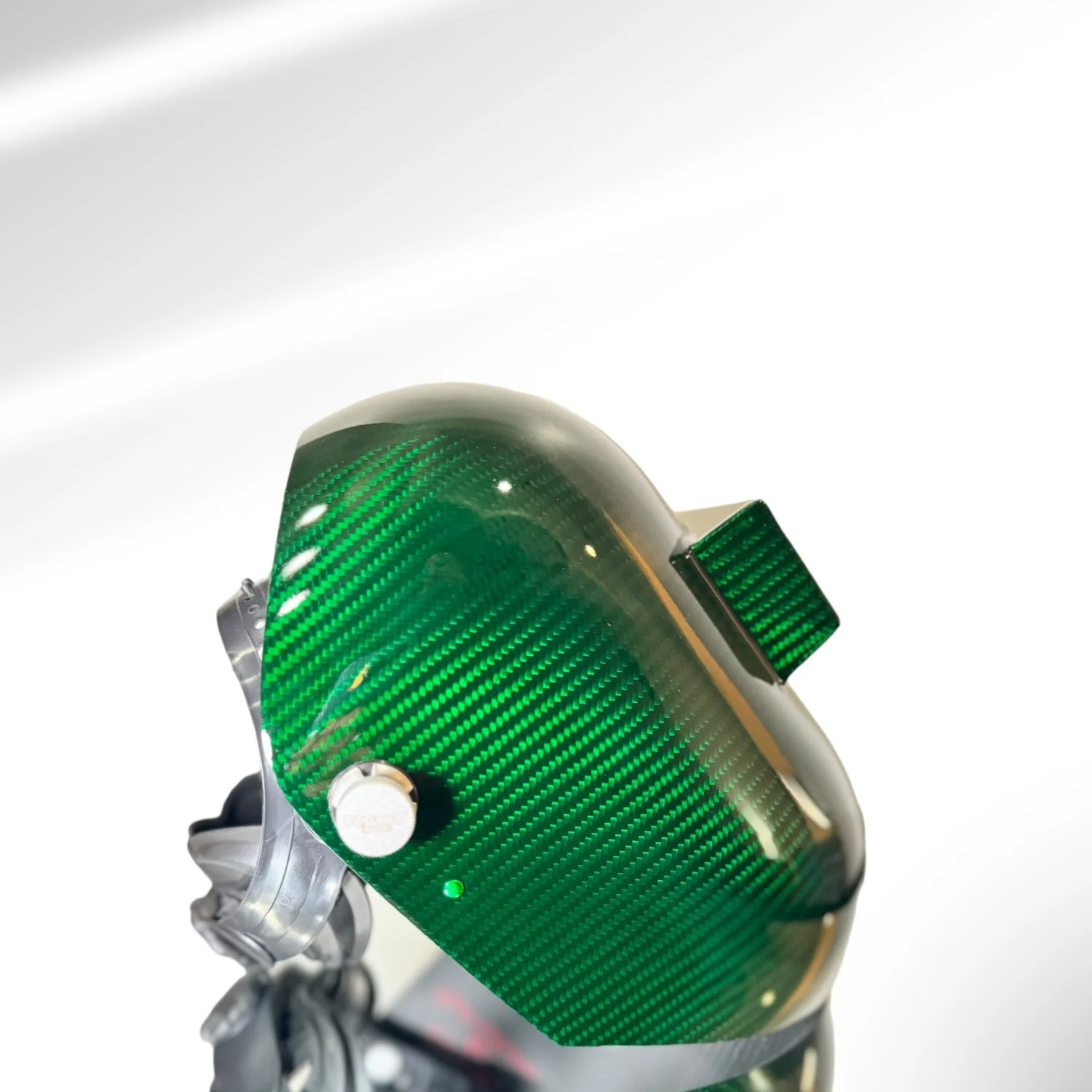 Trimmed Bottom Candy Carbon Fiber Welding Hood - Image 8