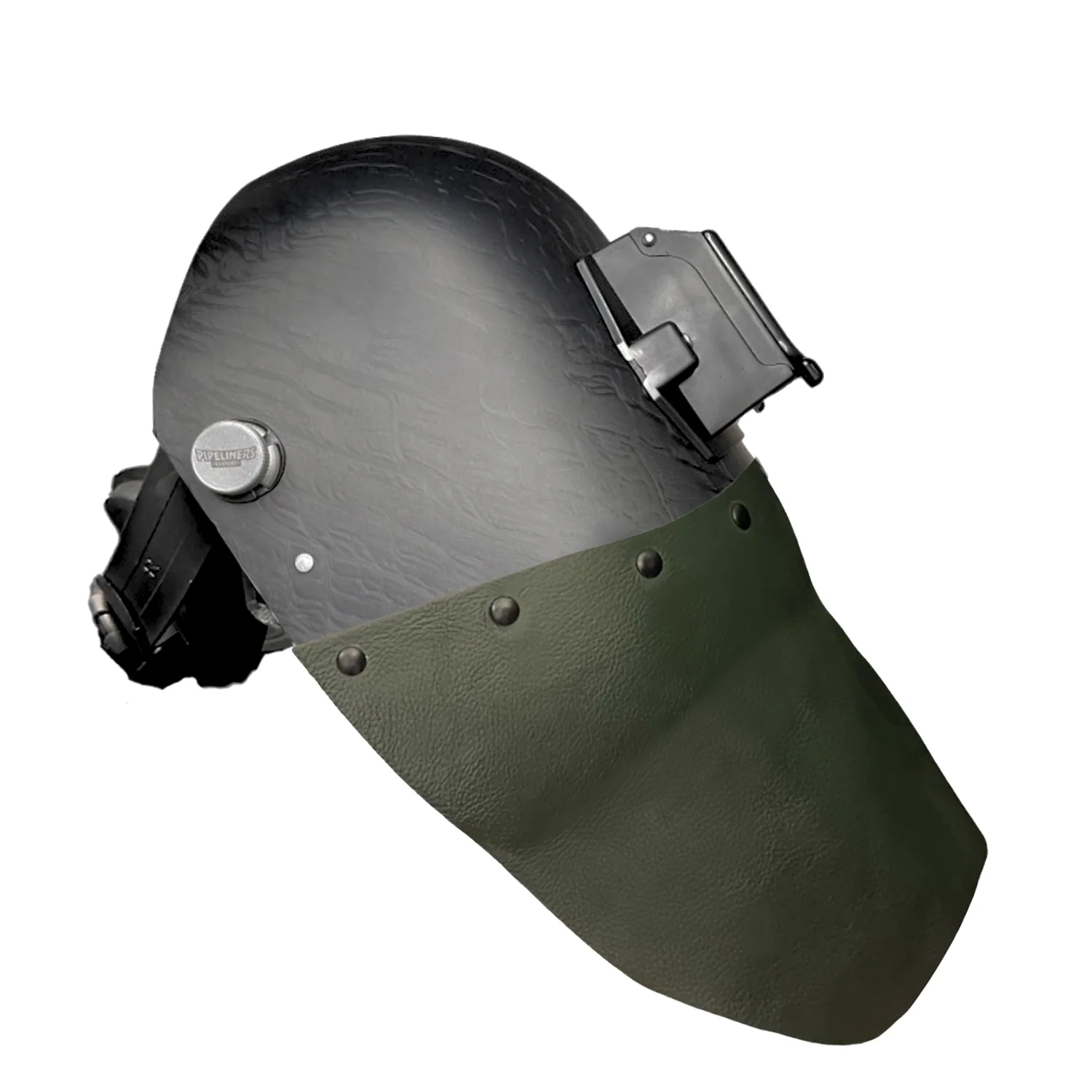 Corn Silk Carbon Fiber Chopped Bottom Leather Welding Hood - Image 11