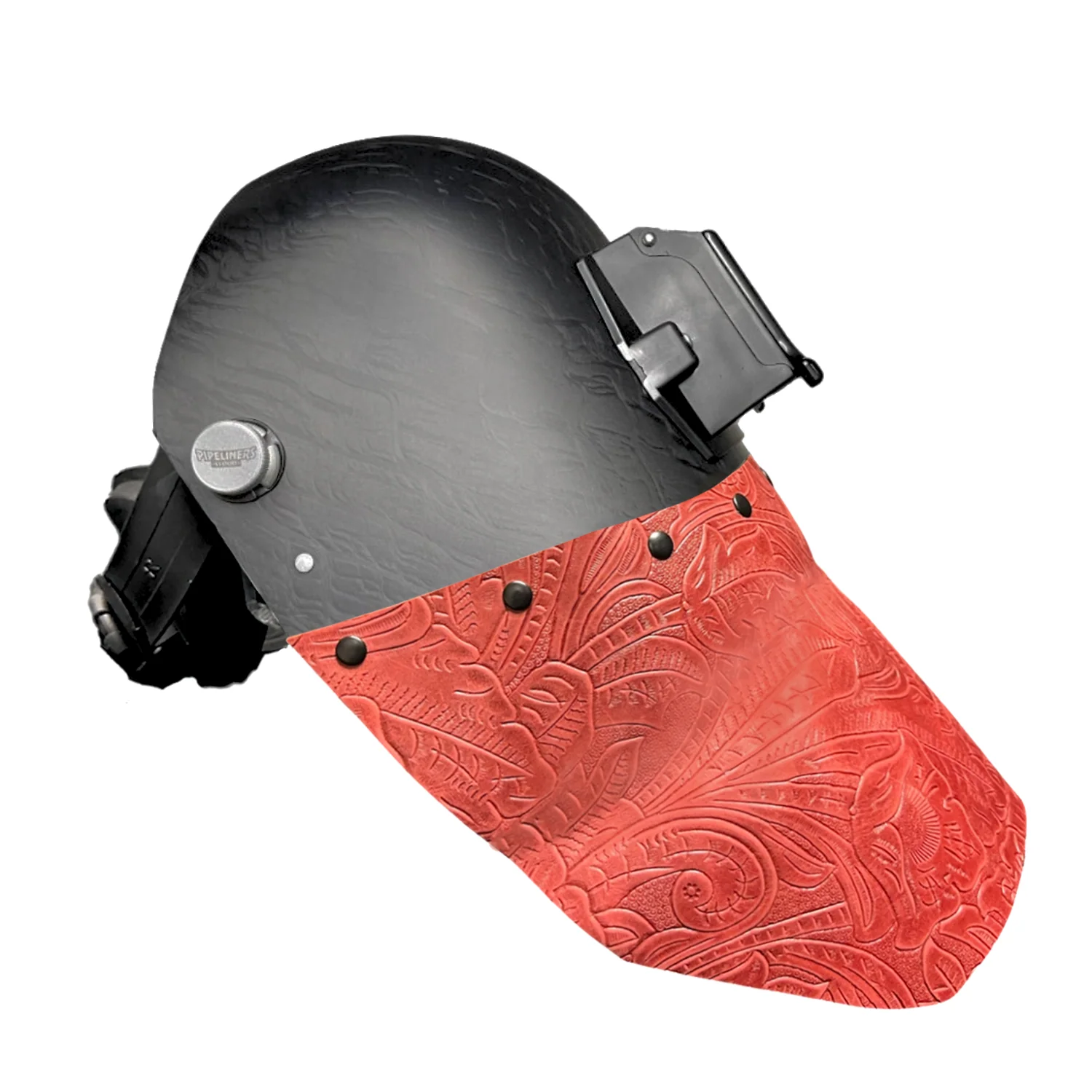 Corn Silk Carbon Fiber Chopped Bottom Leather Welding Hood - Image 12