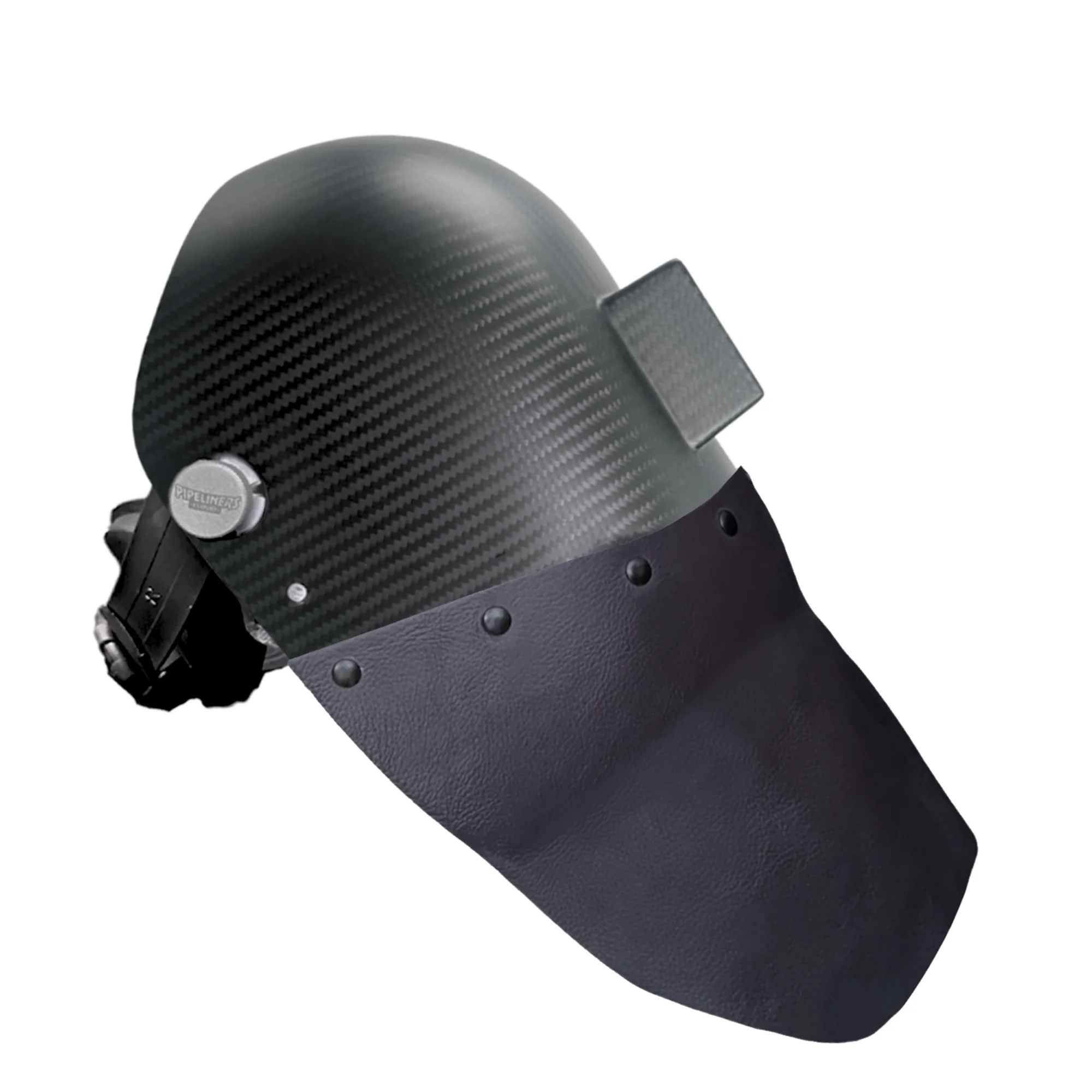 Corn Silk Carbon Fiber Chopped Bottom Leather Welding Hood - Image 17