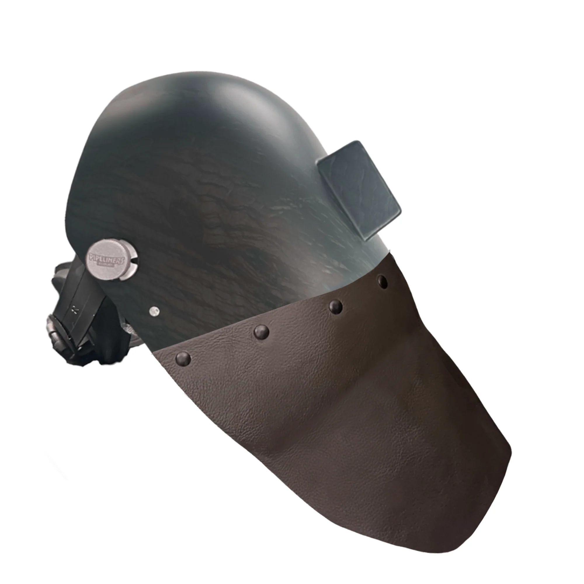 Corn Silk Carbon Fiber Chopped Bottom Leather Welding Hood - Image 18