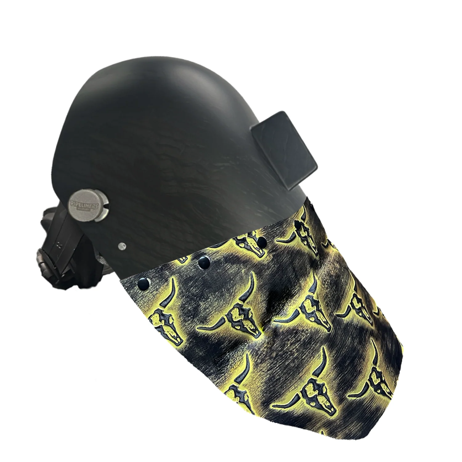 Corn Silk Carbon Fiber Chopped Bottom Leather Welding Hood - Image 20