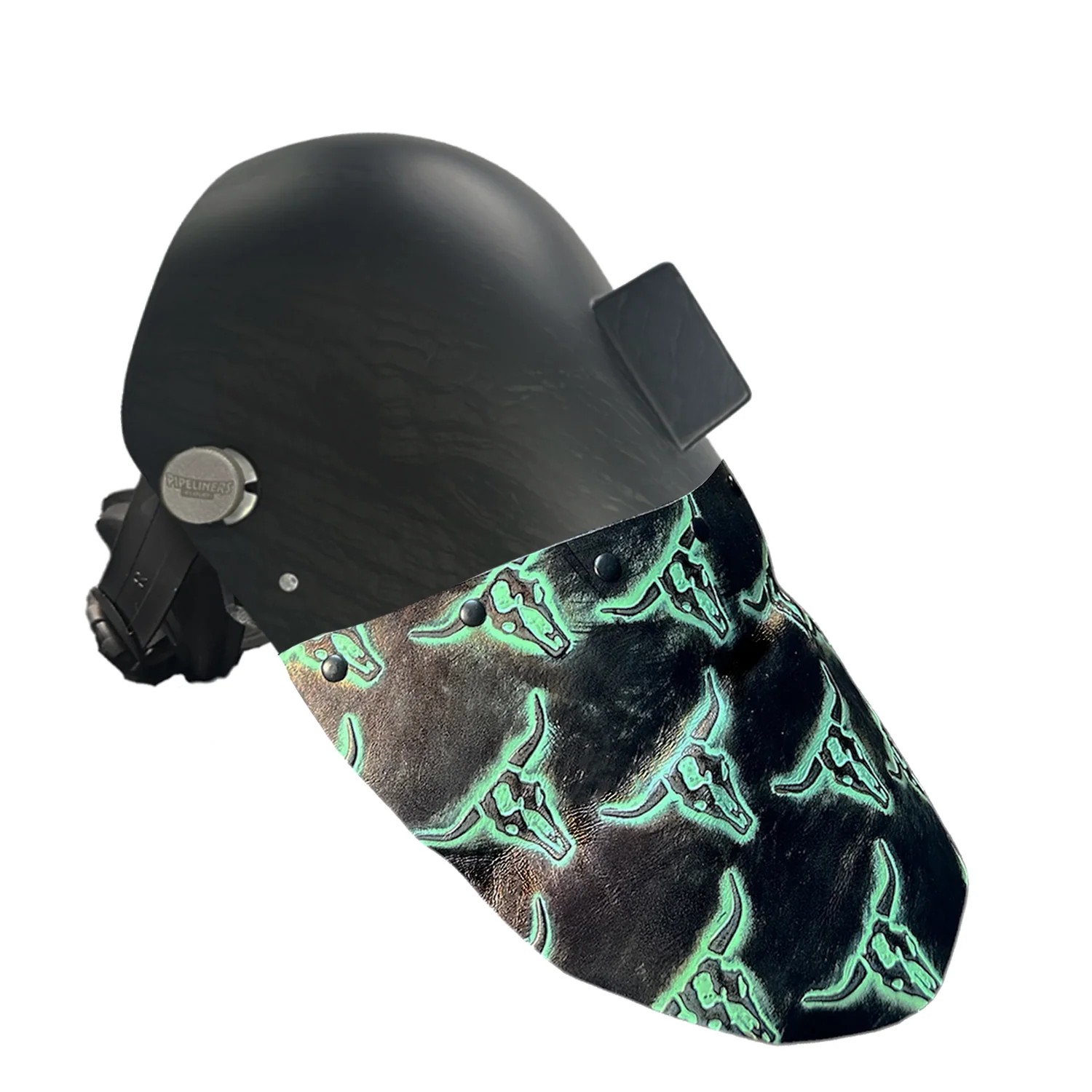 Corn Silk Carbon Fiber Chopped Bottom Leather Welding Hood - Image 23