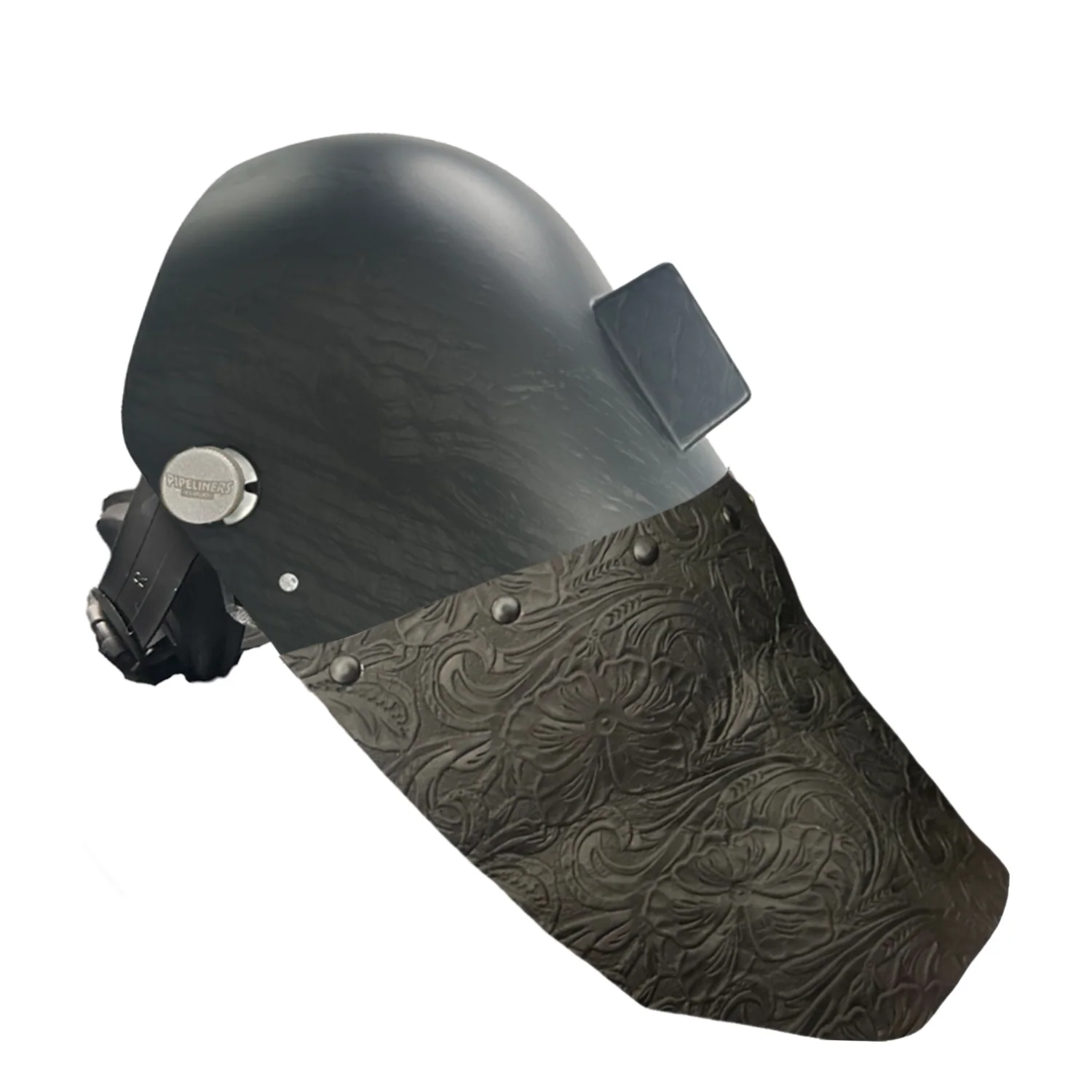 Corn Silk Carbon Fiber Chopped Bottom Leather Welding Hood - Image 24