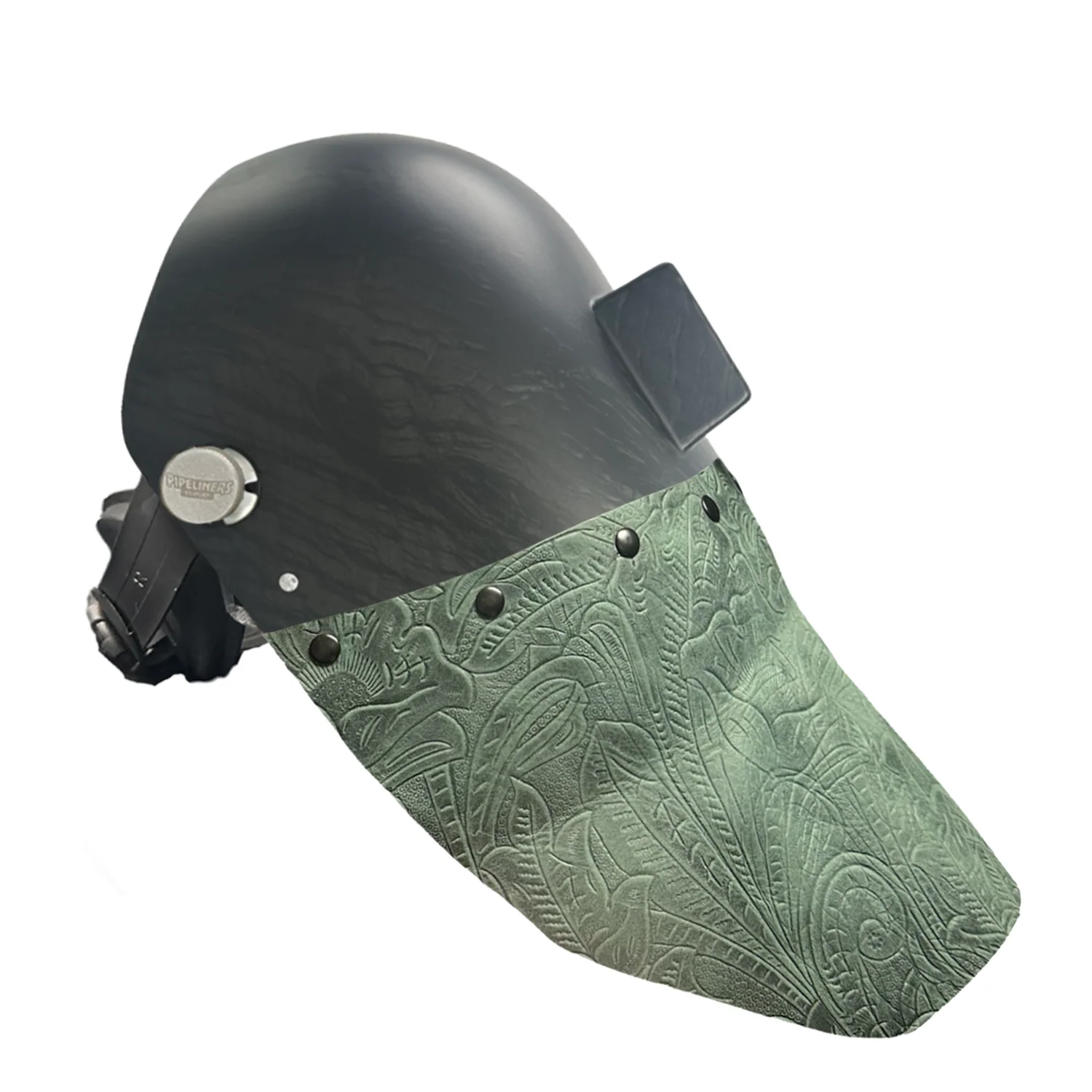Corn Silk Carbon Fiber Chopped Bottom Leather Welding Hood - Image 26