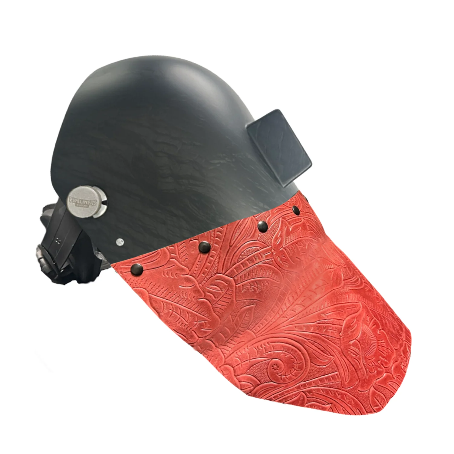 Corn Silk Carbon Fiber Chopped Bottom Leather Welding Hood - Image 28