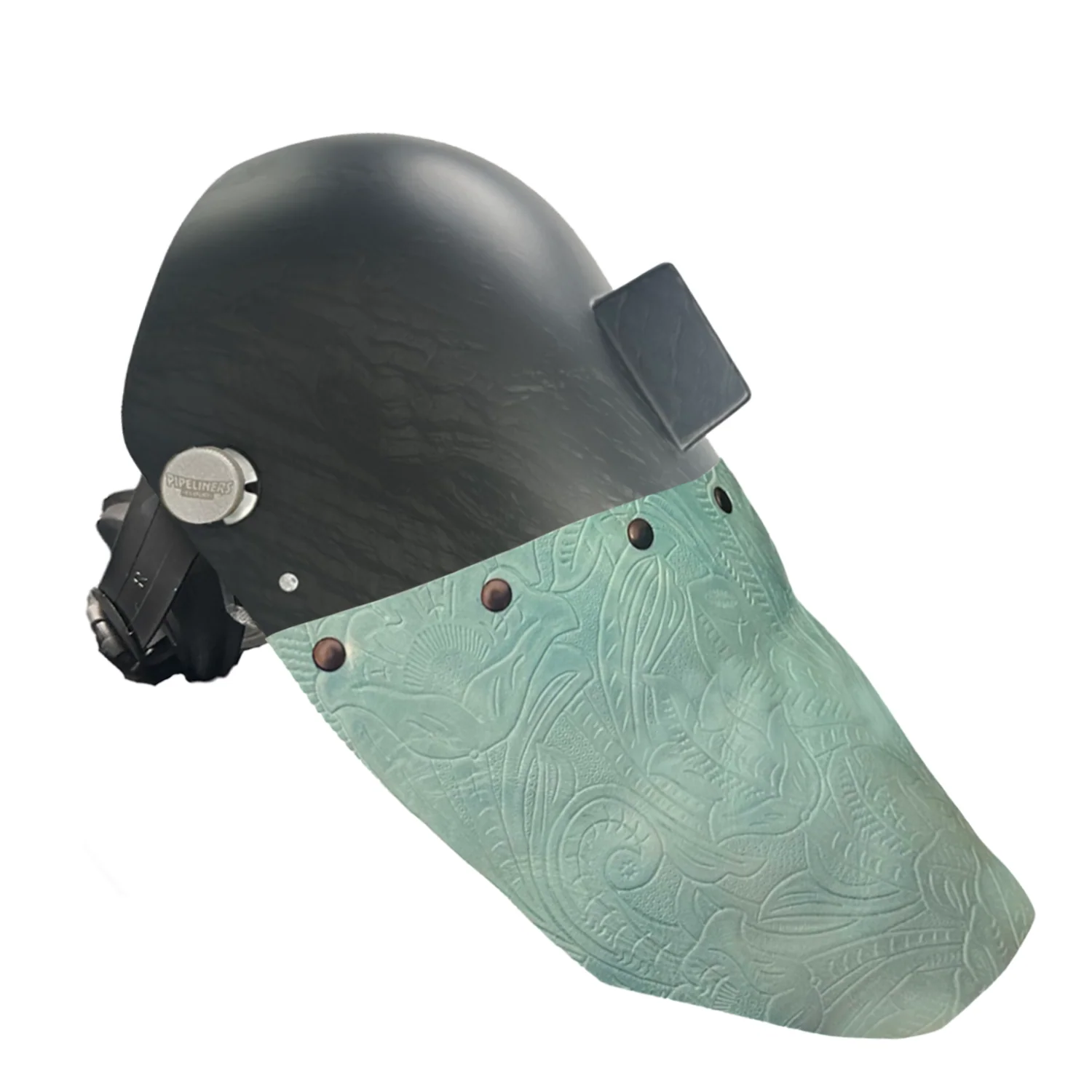 Corn Silk Carbon Fiber Chopped Bottom Leather Welding Hood - Image 30