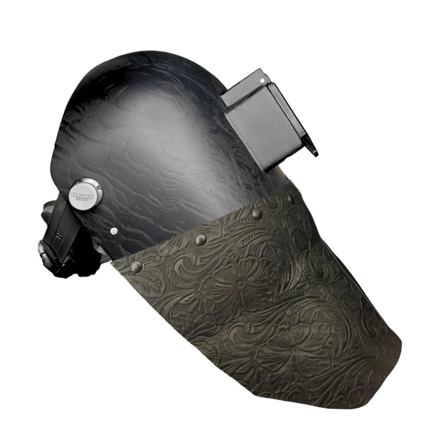 Corn Silk Carbon Fiber Chopped Bottom Leather Welding Hood - Image 36