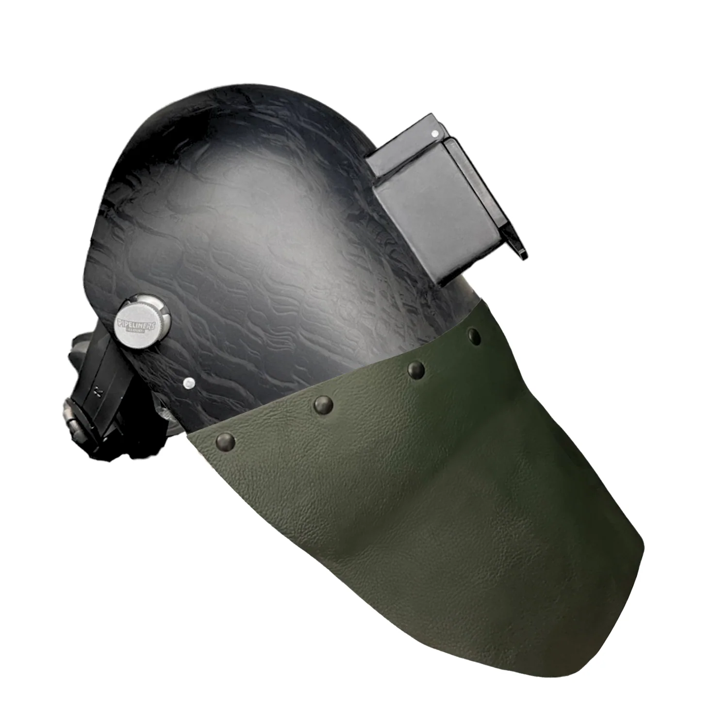 Corn Silk Carbon Fiber Chopped Bottom Leather Welding Hood - Image 38