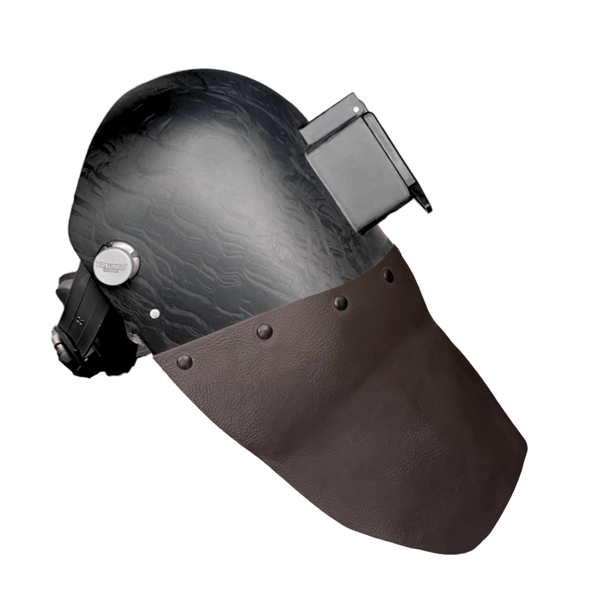 Corn Silk Carbon Fiber Chopped Bottom Leather Welding Hood - Image 44