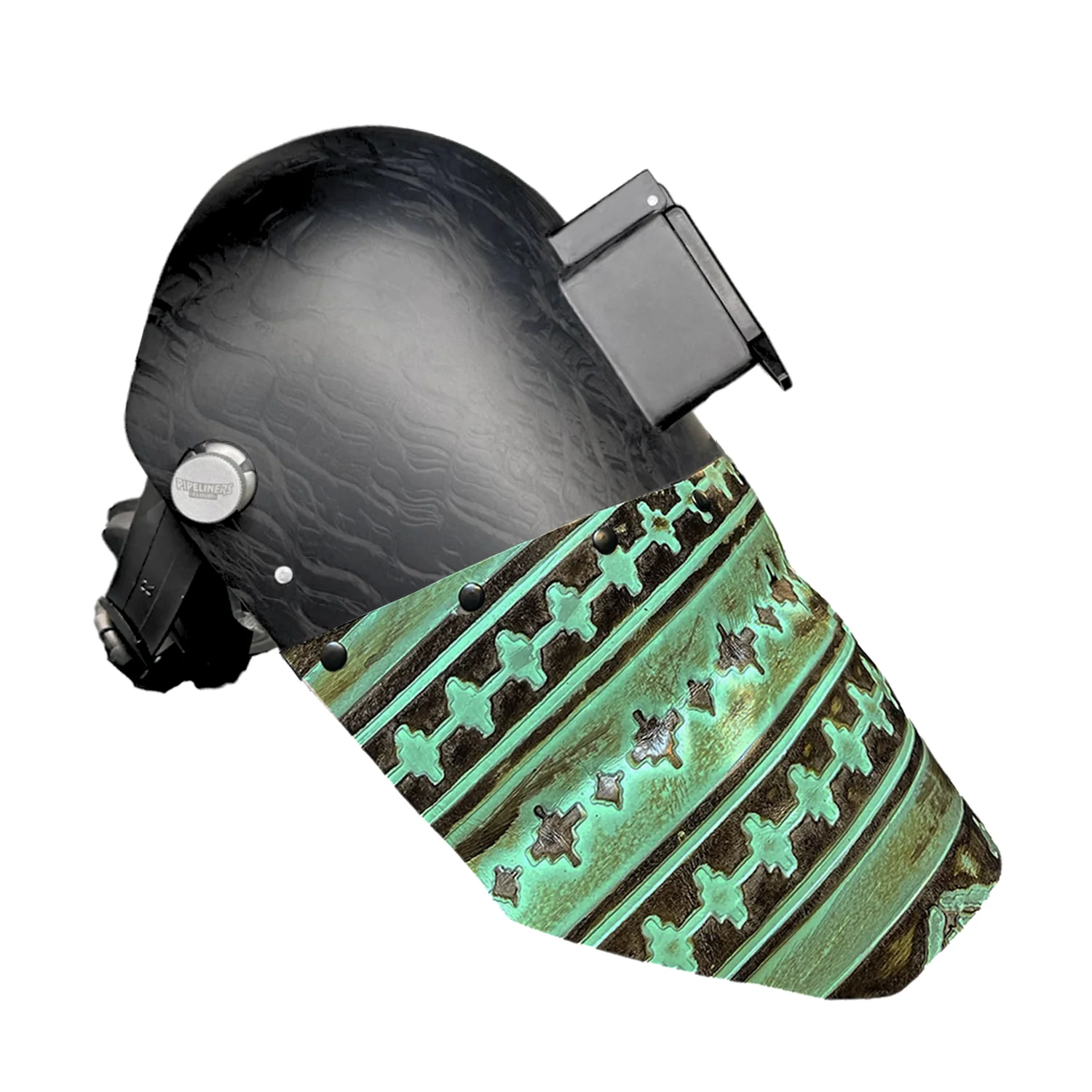 Corn Silk Carbon Fiber Chopped Bottom Leather Welding Hood - Image 45