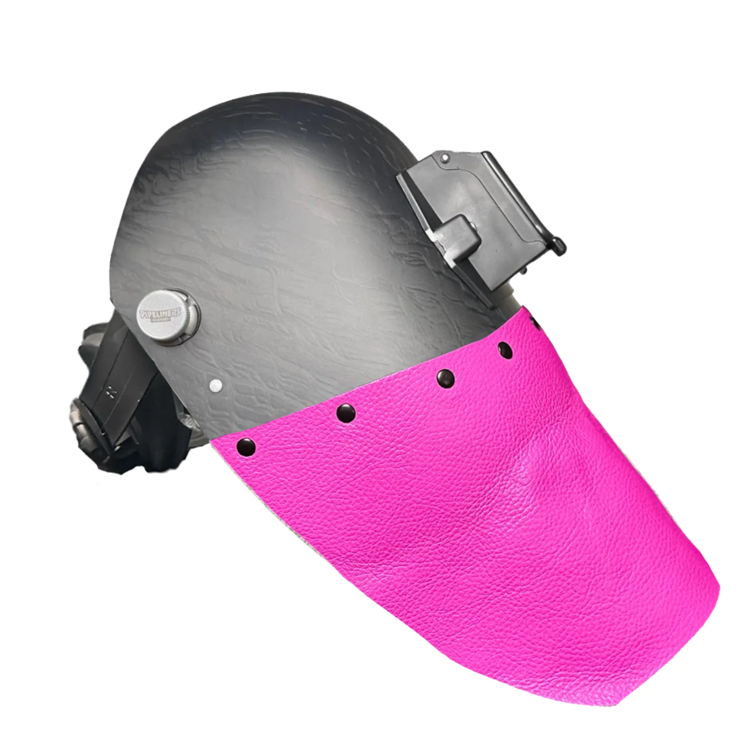 Corn Silk Carbon Fiber Chopped Bottom Leather Welding Hood - Image 5