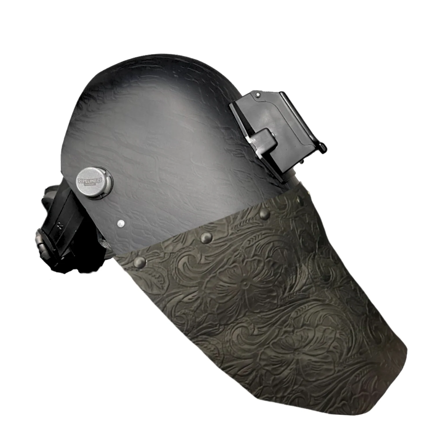 Corn Silk Carbon Fiber Chopped Bottom Leather Welding Hood - Image 8