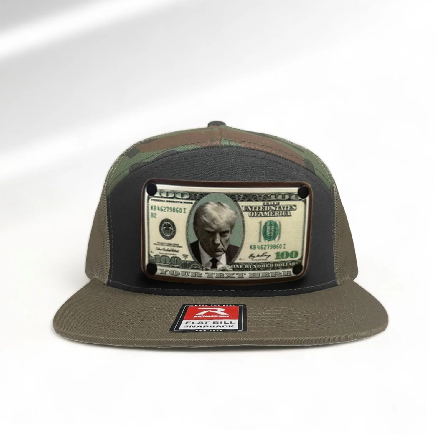Customizable $100 Trump Leather Patch - Image 4