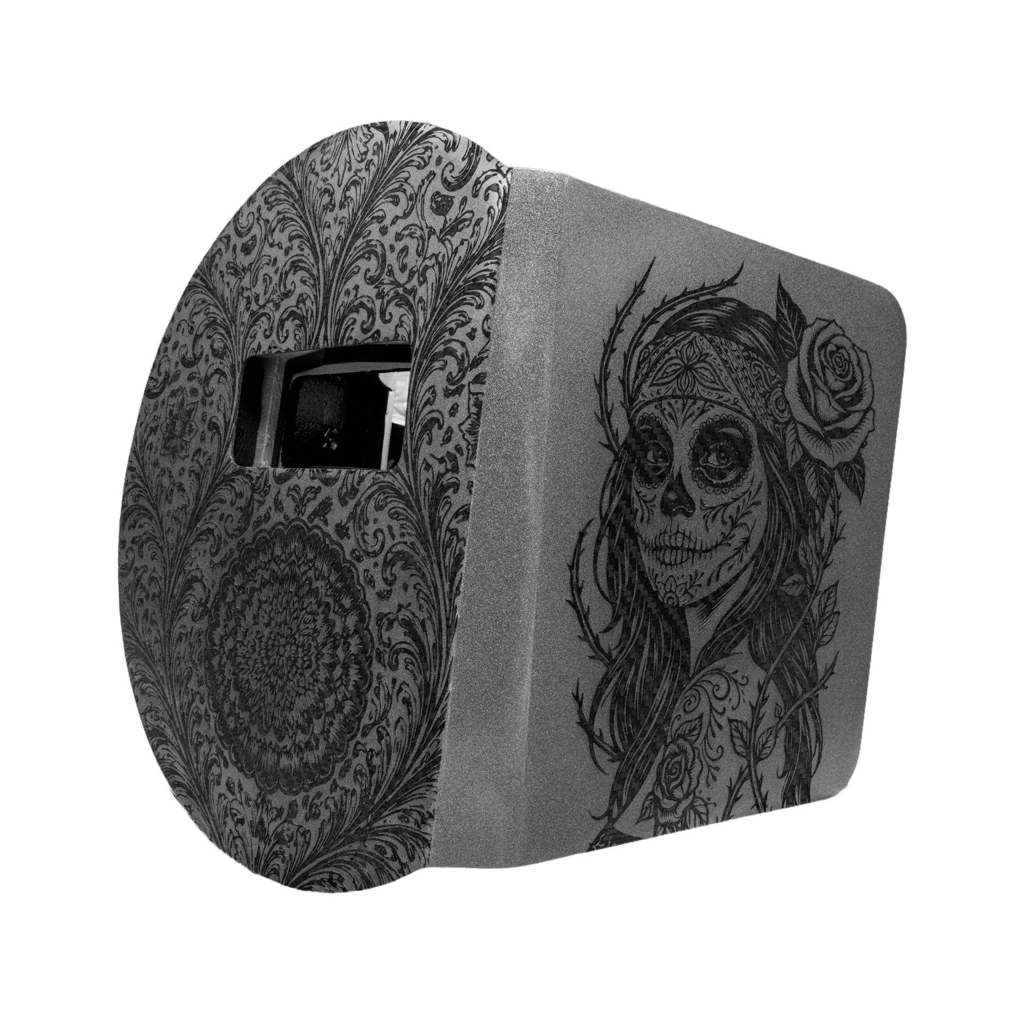 Painted Laser UNO Carbon Fiber Pancake Welding Hood - Image 5