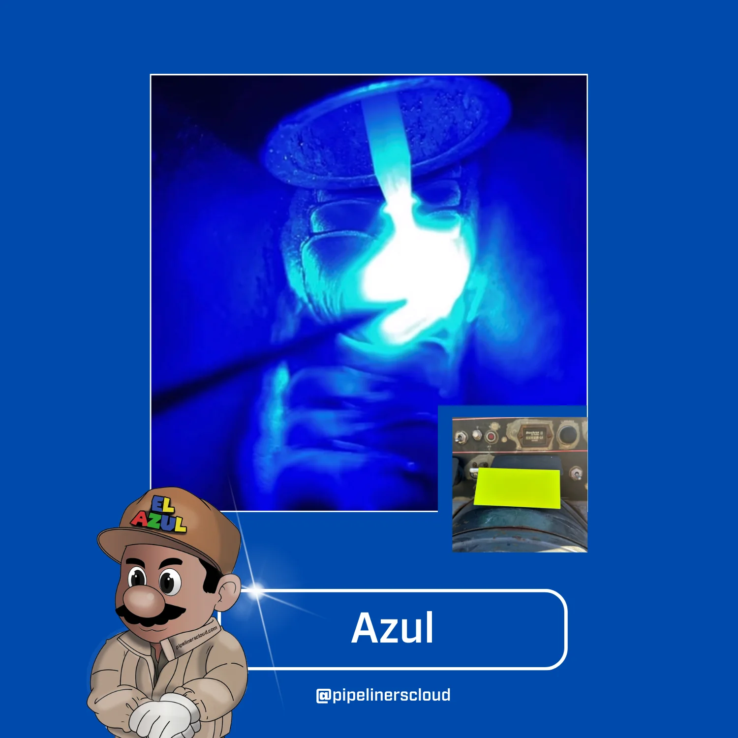 PIPELINERS CLOUD Fixed Blue Shade Welding Lens "El Azul or El Azultio"weld - Image 11