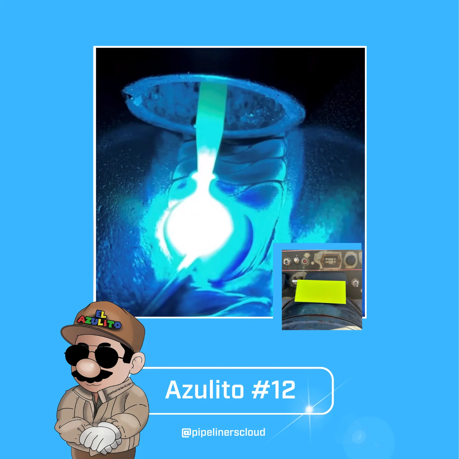PIPELINERS CLOUD Fixed Blue Shade Welding Lens "El Azul or El Azultio"weld - Image 20