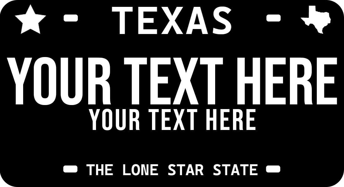 Texas Blue License Plate Hats - Image 22