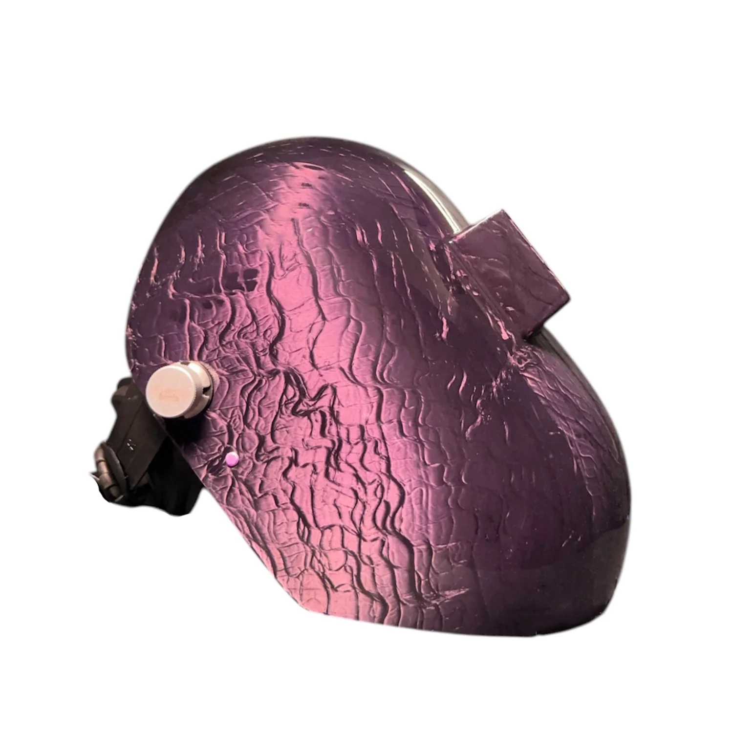 Trimmed Bottom Candy Corn Silk Carbon Fiber Welding Hood - Image 8