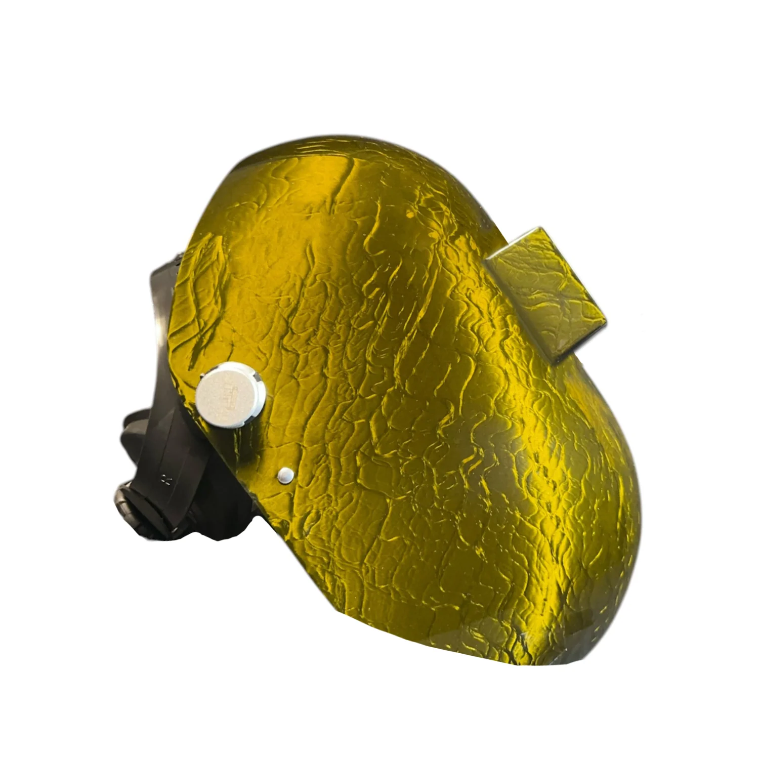 Trimmed Bottom Candy Corn Silk Carbon Fiber Welding Hood - Image 9